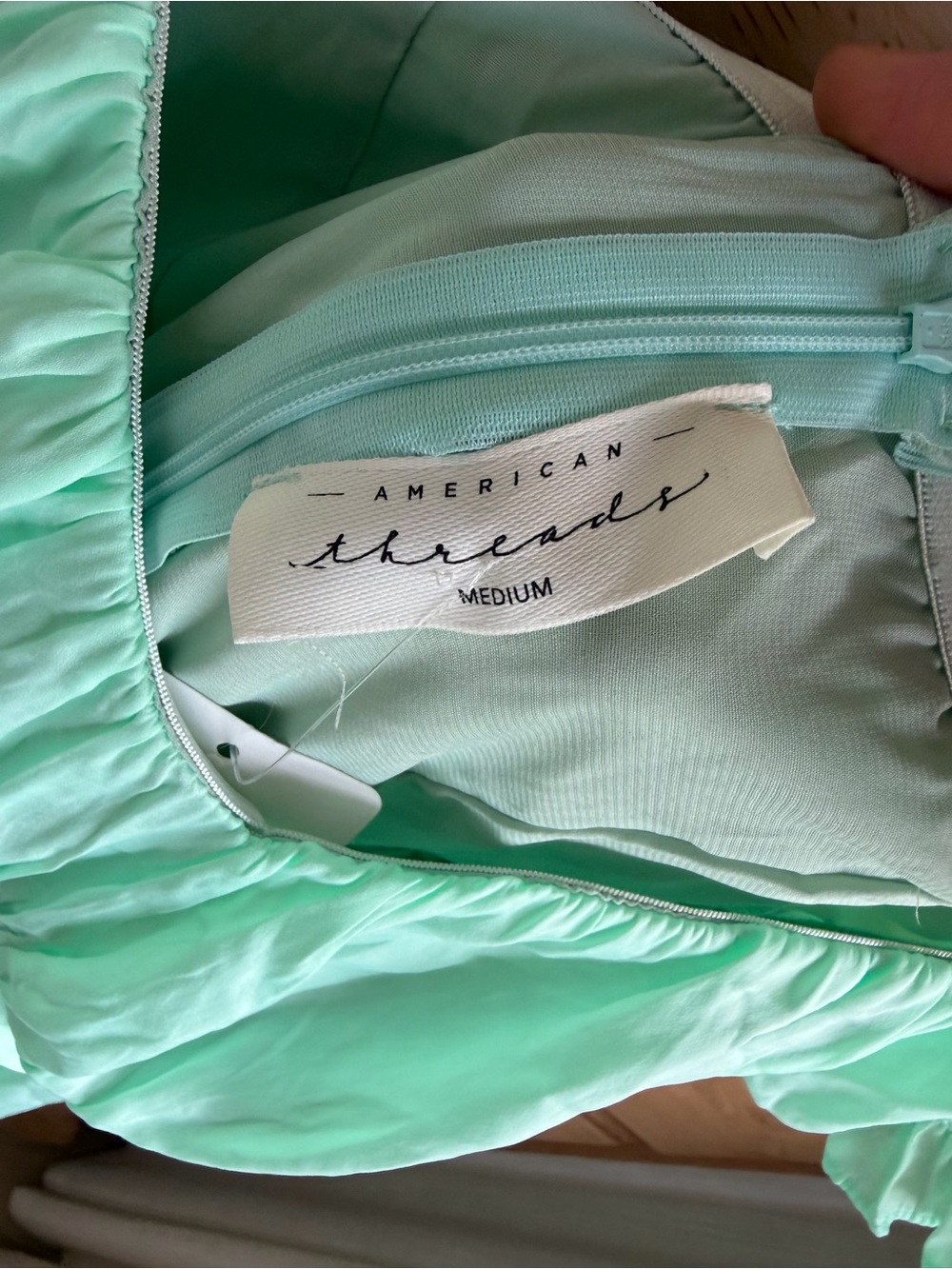 American Threads Mint Green Ruffle Dress - Picture 3 of 3